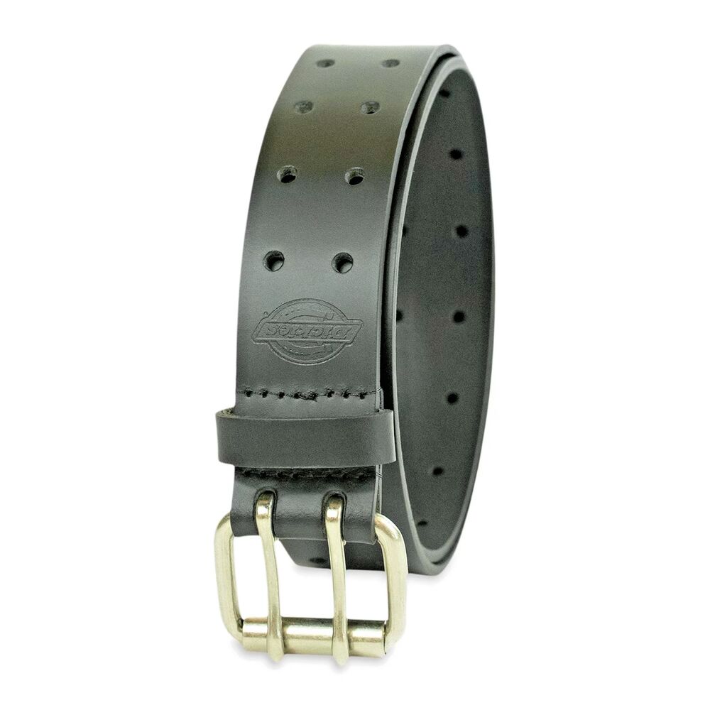 Dickies Men's Leather Work Belt with Double Prong Buckle size 42 Great shape